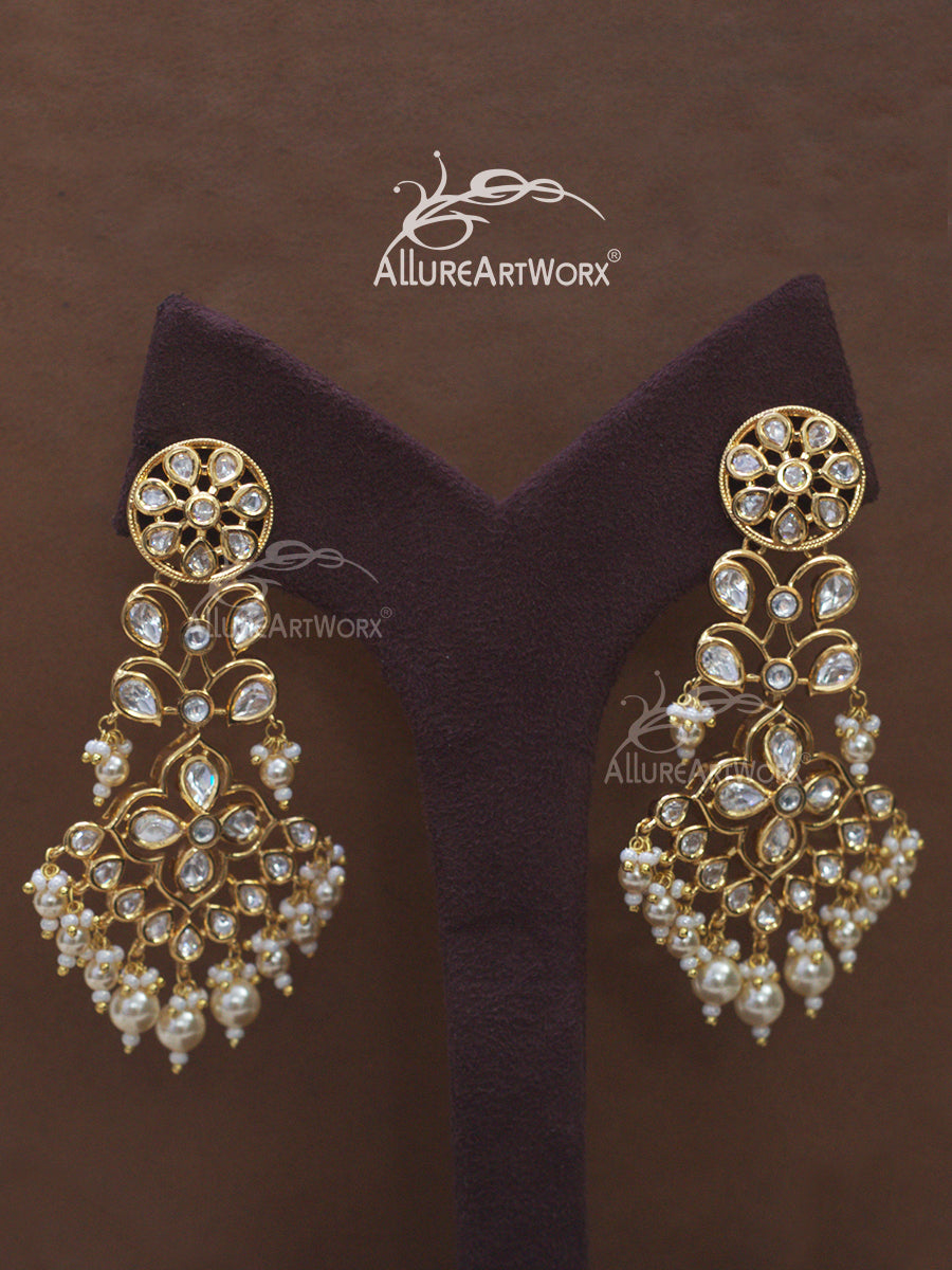 Kundan Earrings(long)